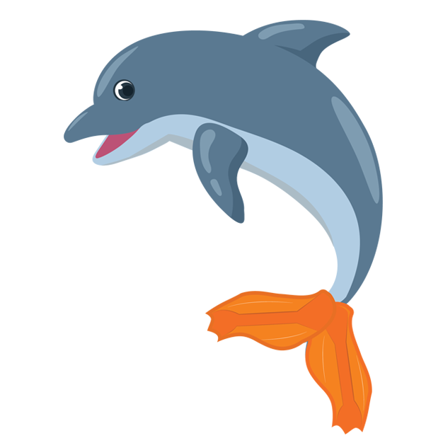 Friendly Dolphin mascot